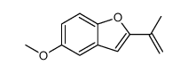 5-methoxy-2-prop-1-en-2-yl-1-benzofuran结构式