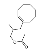 β-methylcyclooctene-1-propyl acetate Structure