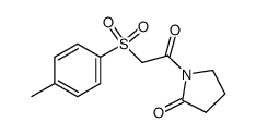 1-(2-tosylacetyl)pyrrolidin-2-one Structure