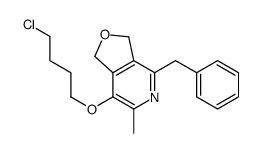 4-benzyl-7-(4-chlorobutoxy)-1,3-dihydro-6-methylfuro[3,4-c]pyridine结构式