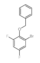 2-(Benzyloxy)-1-bromo-3,5-difluorobenzene结构式