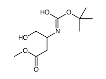 METHYL 3-(TERT-BUTOXYCARBONYLAMINO)-4-HYDROXYBUTANOATE Structure