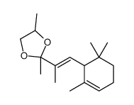 2,4-dimethyl-2-[1-methyl-2-(2,6,6-trimethyl-2-cyclohexen-1-yl)vinyl]-1,3-dioxolane结构式