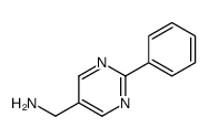 (2-phenylpyrimidin-5-yl)methanamine结构式