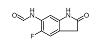 Formamide, N-(5-fluoro-2,3-dihydro-2-oxo-1H-indol-6-yl) Structure