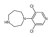 1-(3,5-二氯吡啶-4-基)-1,4-二氮杂烷结构式