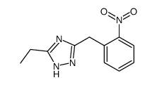 3-ethyl-5-[(2-nitrophenyl)methyl]-1H-1,2,4-triazole结构式