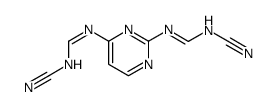 2,4-bis(N'-cyano-N-formamidino)pyrimidine Structure