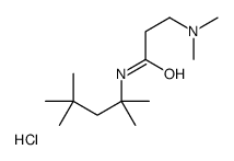 3-(dimethylamino)-N-(2,4,4-trimethylpentan-2-yl)propanamide,hydrochloride Structure