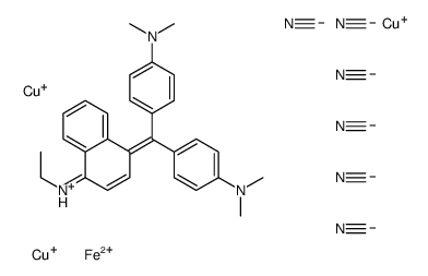 p,p'-bis(dimethylamino)-α-[4-(ethylamino)-1-naphthyl]benzhydrylium tricopper(1+) hexa(cyano-C)ferrate(4-) picture