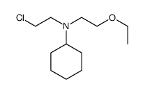 N-(2-chloroethyl)-N-(2-ethoxyethyl)cyclohexanamine Structure