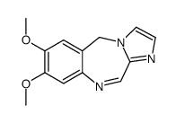 7,8-dimethoxy-10H-imidazo[2,1-c][1,4]benzodiazepine结构式