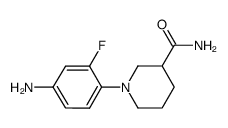 [3-fluoro-4-(3-carbamoylpiperidino)]aniline Structure