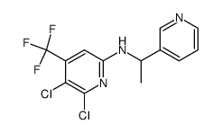 N-(1-(3-pyridyl)ethyl)-5,6-dichloro-4-trifluoromethyl-2-pyridylamine结构式