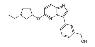 {3-[6-(1-ethyl-pyrrolidin-3-yloxy)-imidazo[1,2-b]pyridazin-3-yl]-phenyl}-methanol Structure