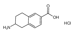 6-amino-5,6,7,8-tetrahydronaphthalene-2-carboxylic acid hydrochloride Structure