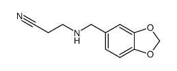 N-piperonyl-β-alanine-nitrile Structure