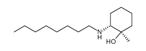 (1R,2R)-1-Methyl-2-octylamino-cyclohexanol结构式