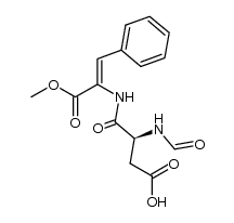 (Z)-N-(N-formyl-α-L-aspartyl)-Δ-phenylalanine methyl ester Structure