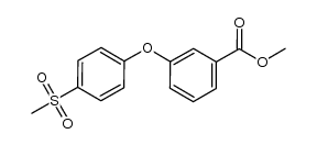 methyl 3-(4-(methylsulfonyl)phenoxy)benzoate结构式