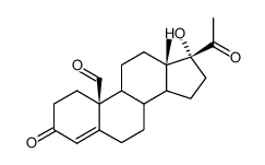 19-Oxo-17α-hydroxy progesteron结构式