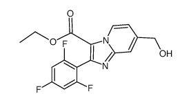 7-hydroxymethyl-2-(2,4,6-trifluorophenyl)imidazo[1,2-a]pyridine-3-carboxylic acid ethyl ester Structure