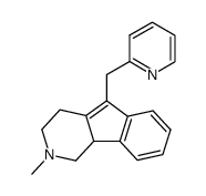 3-Methyl-9-pyridin-2-ylmethyl-2,3,4,4a-tetrahydro-1H-3-aza-fluorene结构式