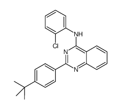 2-(4-tert-butylphenyl)quinazolin-4-yl 2-chlorophenylamine Structure