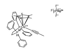 [(C5Me5)Os(dppe)(acetonitrile)](PF6) Structure