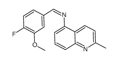 [(4-fluoro-3-methoxyphenyl)methylene]-2-methylquinolin-5-amine Structure