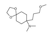 [8-(3-Methoxy-propyl)-1,4-dioxa-spiro[4.5]dec-8-yl]-dimethyl-amine Structure