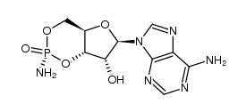 SP-adenosine cyclic 3',5'-phosphramidate Structure