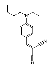 2-[[4-[butyl(ethyl)amino]phenyl]methylidene]propanedinitrile Structure