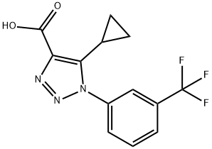 5-Cyclopropyl-1-[3-(trifluoromethyl)phenyl]-1H-1,2,3-triazole-4-carboxylic Acid structure