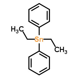 Diethyldiphenylstannane structure