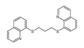 8-(3-quinolin-8-ylsulfanylpropylsulfanyl)quinoline Structure