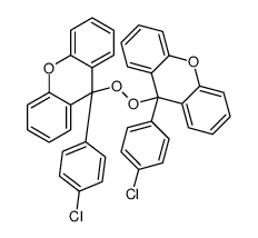 9-(4-chlorophenyl)-9-[9-(4-chlorophenyl)xanthen-9-yl]peroxyxanthene结构式