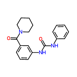 1-Phenyl-3-[3-(1-piperidinylcarbonyl)phenyl]urea Structure