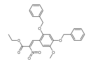(Z)-ethyl 2,4-bis(benzyloxy)-5-methoxy-α-nitrocinnamate Structure