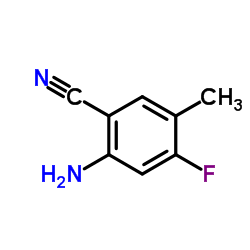 2-氨基-4-氟-5-甲基苄腈结构式