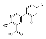 5-(2,4-dichlorophenyl)-2-oxo-1H-pyridine-3-carboxylic acid结构式