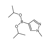 diisopropyl (1-methyl-1H-pyrazol-4-yl)boronate结构式