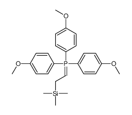 tris(4-methoxyphenyl)-(2-trimethylsilylethylidene)-λ5-phosphane Structure