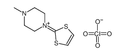 1-(1,3-dithiol-2-ylidene)-4-methylpiperazin-1-ium,perchlorate Structure