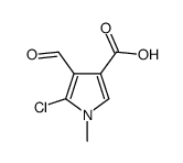 5-Chloro-4-formyl-1-methyl-1H-pyrrole-3-carboxylic acid Structure