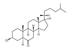 3β-chloro-5α-cholestan-6-one structure