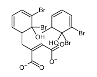 bis(2,3-dibromosalicyl)fumarate structure