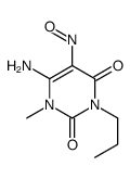 6-amino-1-methyl-5-nitroso-3-propylpyrimidine-2,4-dione Structure