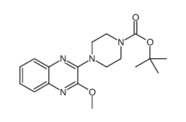 4-(3-Methoxy-quinoxalin-2-yl)-piperazine-1-carboxylic acid tert-butyl ester结构式