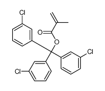 tris(3-chlorophenyl)methyl 2-methylprop-2-enoate Structure